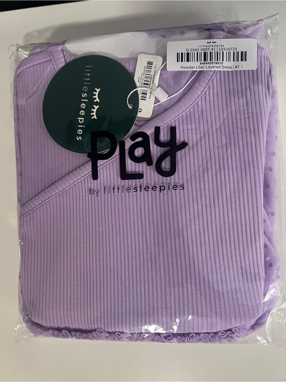 Little Sleepies Lilac Layered Dress - NWT Still in original package